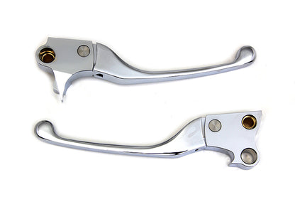 V-Twin Chrome Adjustable Hand Lever Set for Harley Davidson FXST (1996-2005) - Part 77322