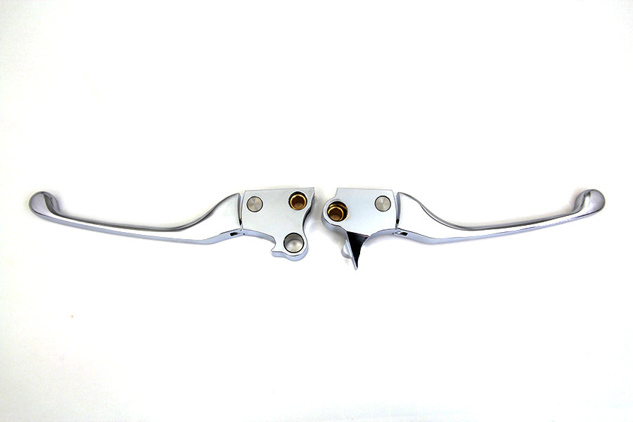 V-Twin Chrome Adjustable Hand Lever Set for Harley Davidson FXST (1996-2005) - Part 77322