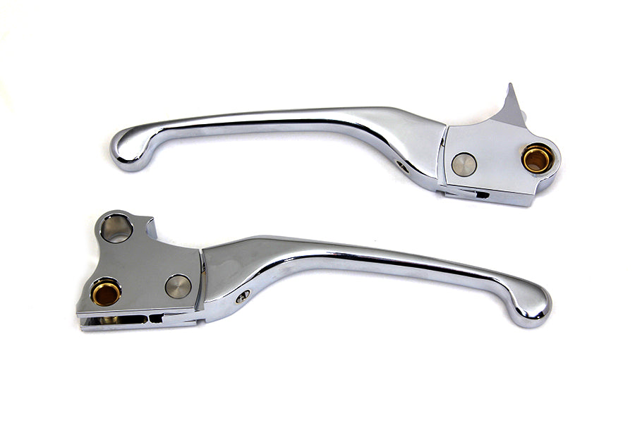 V-Twin Chrome Adjustable Hand Lever Set for Harley Davidson FXST (1996-2005) - Part 77322