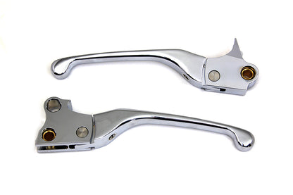 V-Twin Chrome Adjustable Hand Lever Set for Harley Davidson FXST (1996-2005) - Part 77322
