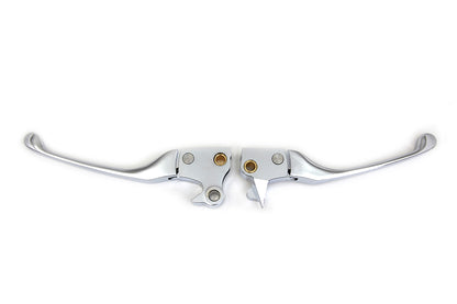 V-Twin Chrome Adjustable Hand Lever Set for Harley Davidson XL Models