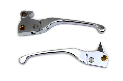 V-Twin Chrome Adjustable Hand Lever Set for Harley Davidson XL Models