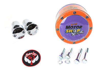 V-Twin Indian Larry Riser Set - Chrome Handlebar Riser Kit
