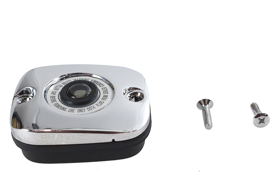V-Twin Chrome Plated Handlebar Master Cylinder Cover for Harley Davidson FLT and FLST 2005-2012