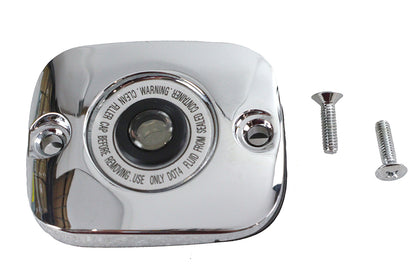 V-Twin Chrome Plated Handlebar Master Cylinder Cover for Harley Davidson FLT and FLST 2005-2012