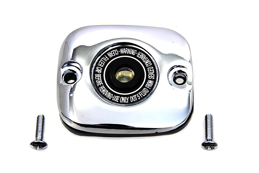 V-Twin Chrome Plated Handlebar Master Cylinder Cover for Harley Davidson VRSC & XL Models Part #76041