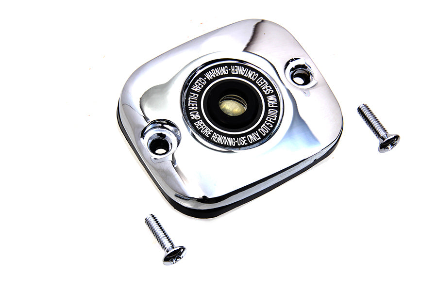V-Twin Chrome Plated Handlebar Master Cylinder Cover for Harley Davidson VRSC & XL Models Part #76041