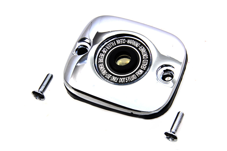 V-Twin Chrome Plated Handlebar Master Cylinder Cover for Harley Davidson VRSC & XL Models Part #76041