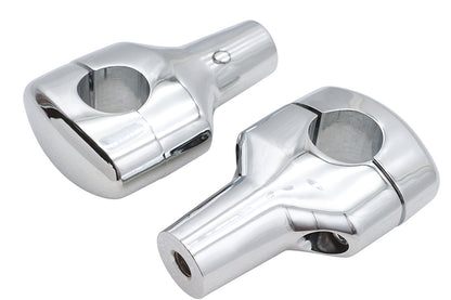 V-Twin Chrome 3-1/2 inch Short Riser Set for 1-1/4 inch Handlebar Compatibility