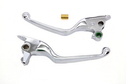 V-Twin Handlebar Control Levers Chrome for Harley Davidson FLST and FXST (Part #77753)