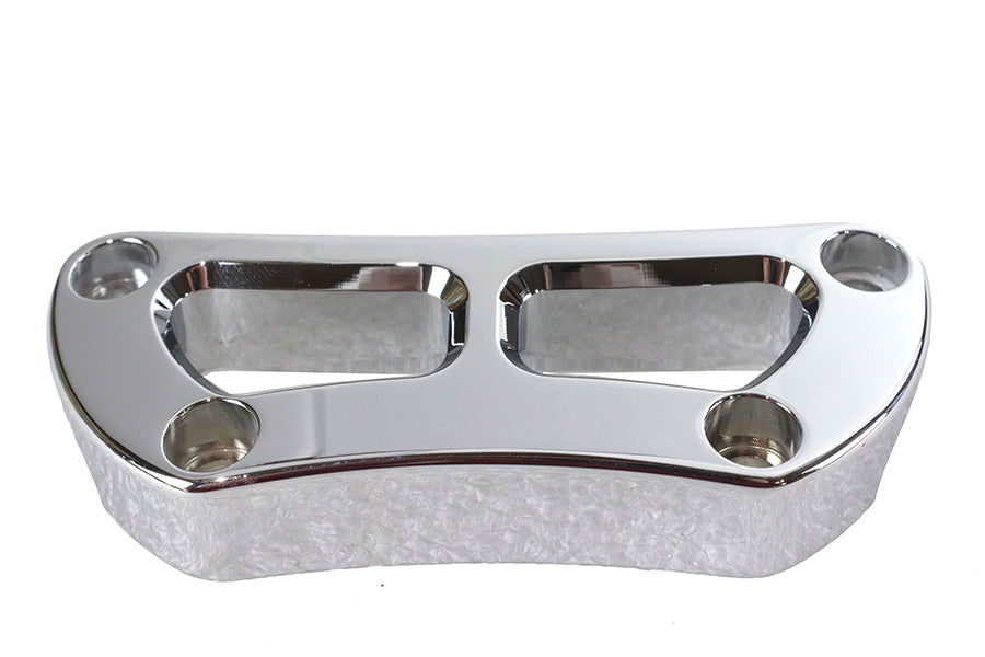 V-Twin Chrome Cutout Design Riser Top Clamp for Harley Davidson XL 1974-1983 Part 63695