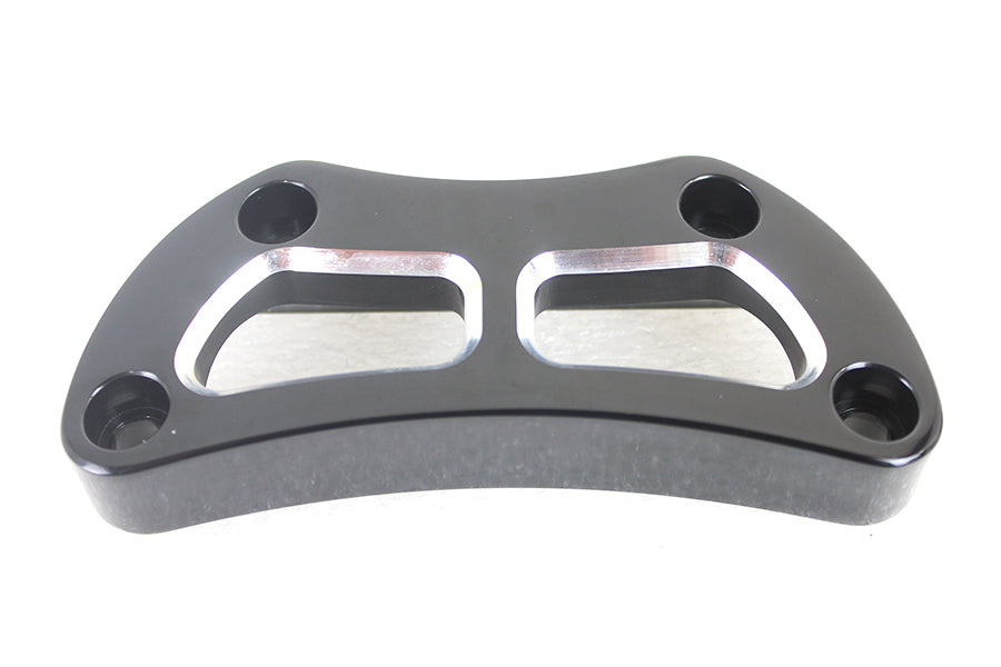 V-Twin Black Cutout Design Riser Top Clamp for Harley Davidson XL Models - Part 63695B