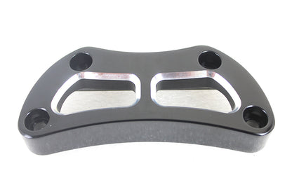 V-Twin Black Cutout Design Riser Top Clamp for Harley Davidson XL Models - Part 63695B
