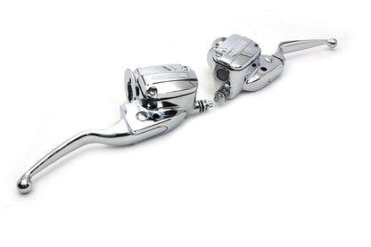 V-Twin Handlebar Control Kit Chrome with Hydraulic Clutch - Part 77515
