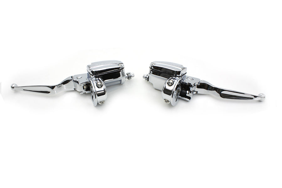 V-Twin Handlebar Control Kit Chrome with Hydraulic Clutch - Part 77515