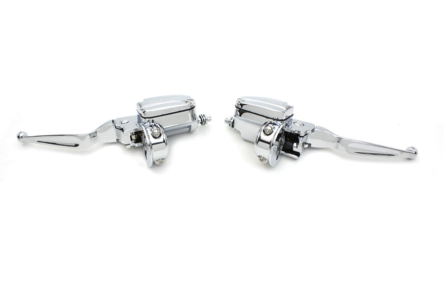 V-Twin Handlebar Control Kit Chrome with Hydraulic Clutch - Part 77515