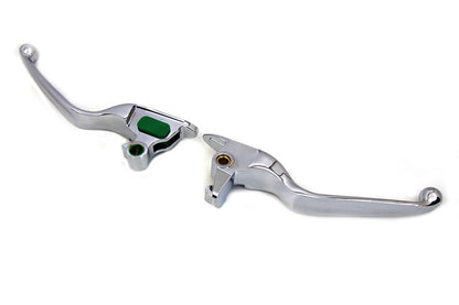 V-Twin Contour Hand Lever Set Chrome for Harley Davidson FLST & FXST (Part #78235)
