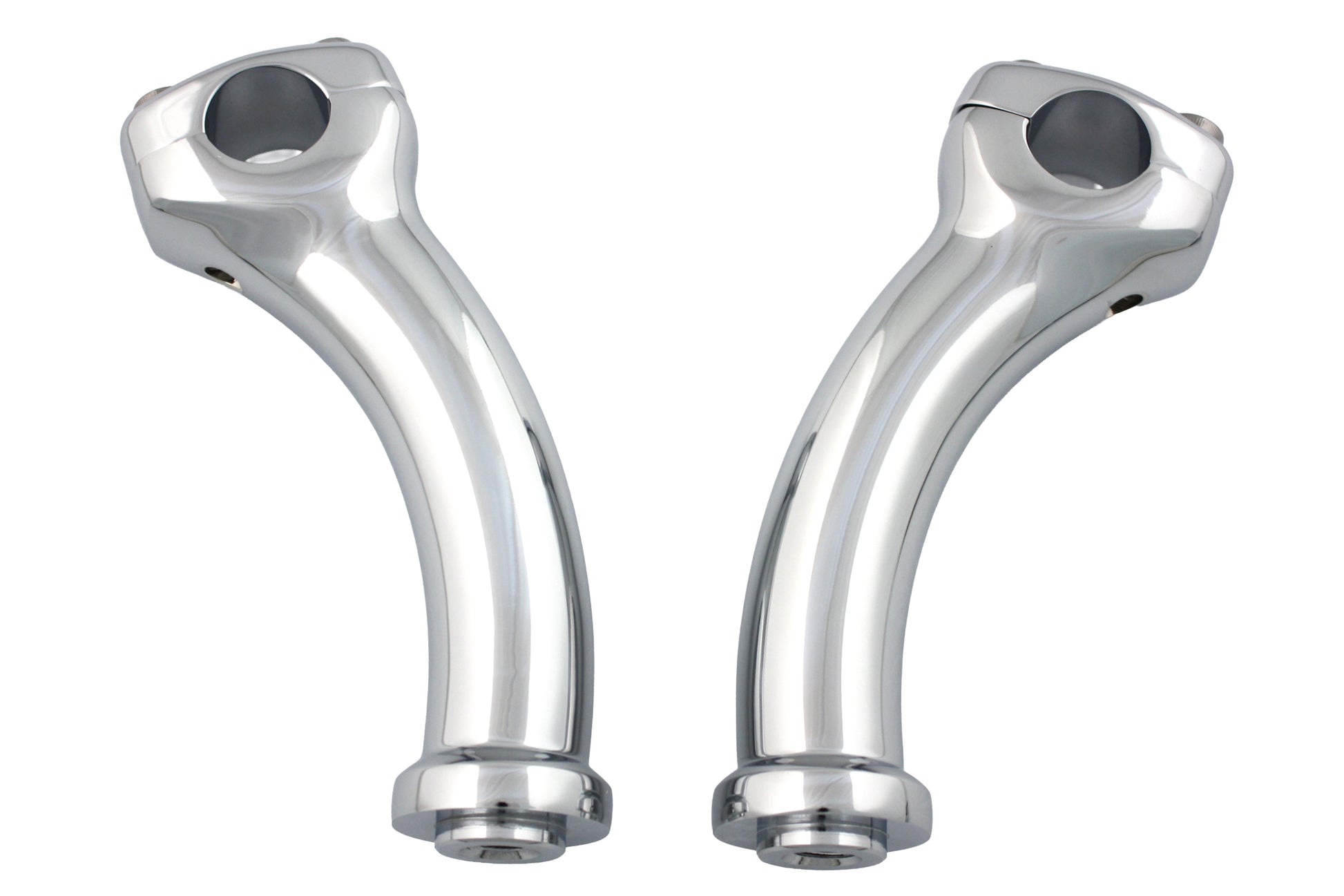 V-Twin 5-3/4 Inch Fatty Pullback Riser Kit Chrome with 2 Inch Pullback and 5-3/4 Inch Rise