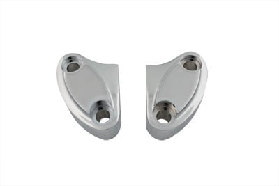 V-Twin Top Riser Clamp Set Chrome for Harley Davidson Fx (1973-1982)