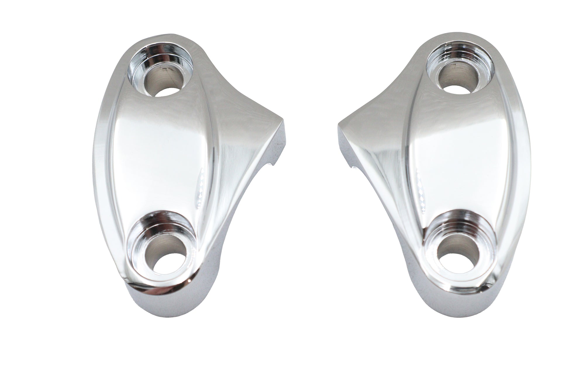 V-Twin Top Riser Clamp Set Chrome for Harley Davidson Fx (1973-1982)