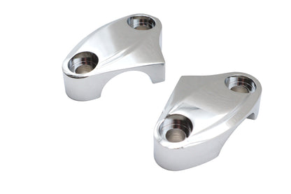 V-Twin Top Riser Clamp Set Chrome for Harley Davidson Fx (1973-1982)