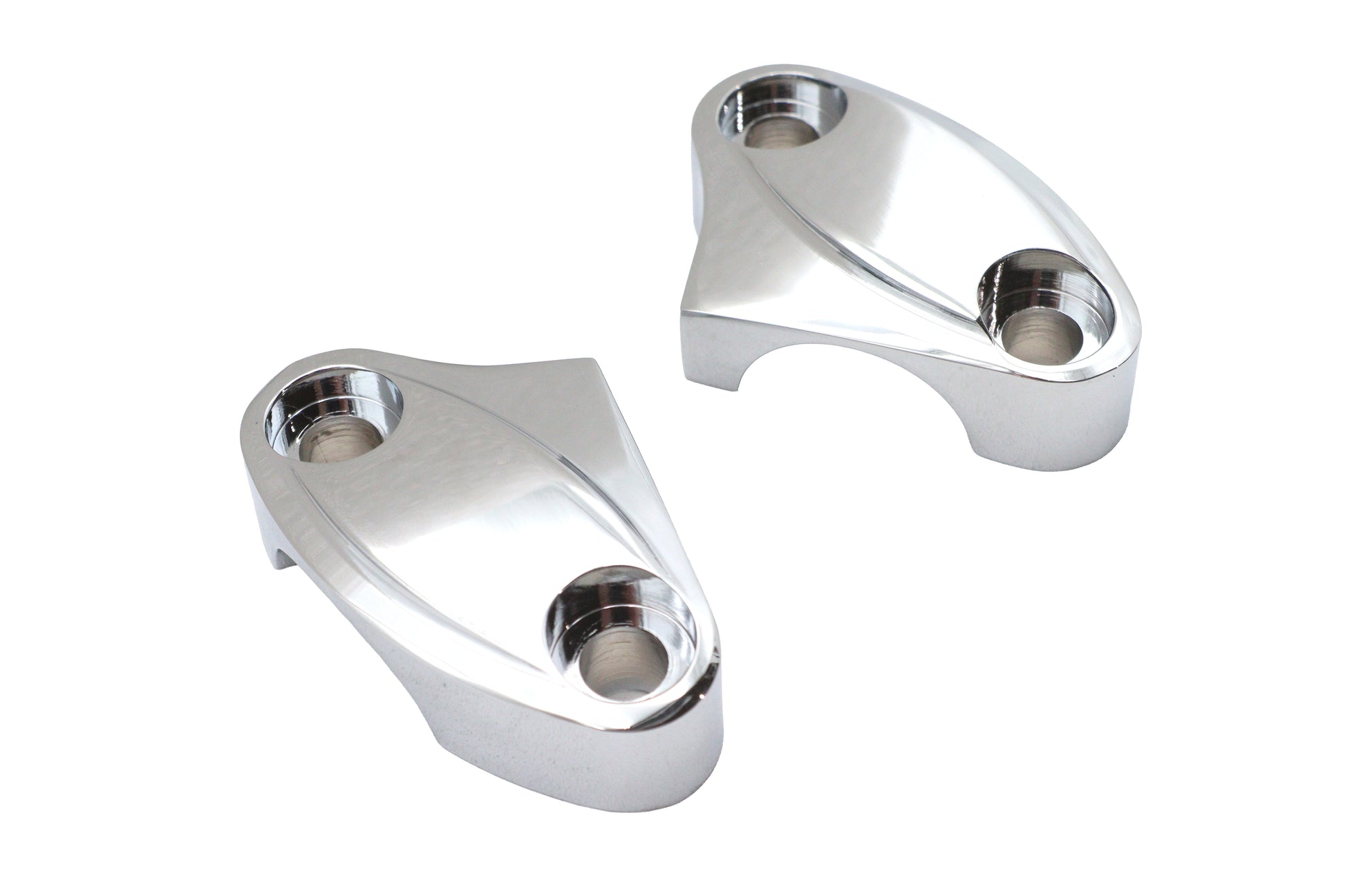V-Twin Top Riser Clamp Set Chrome for Harley Davidson Fx (1973-1982)