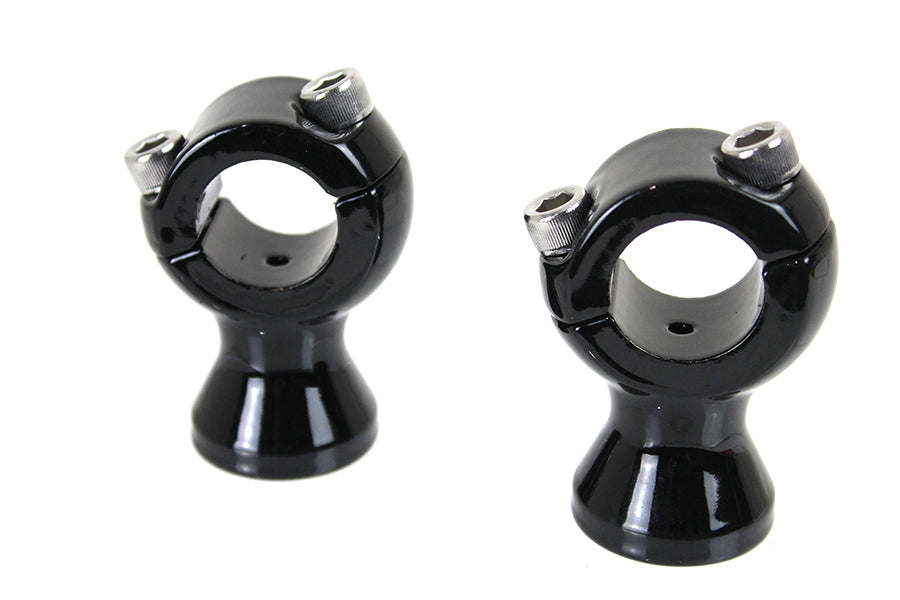 V-Twin Black 1 inch x 1-3/4 inch Riser Set with 1/2 inch-13 Mounting Bolts