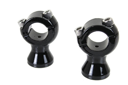 V-Twin Black 1 inch x 1-3/4 inch Riser Set with 1/2 inch-13 Mounting Bolts