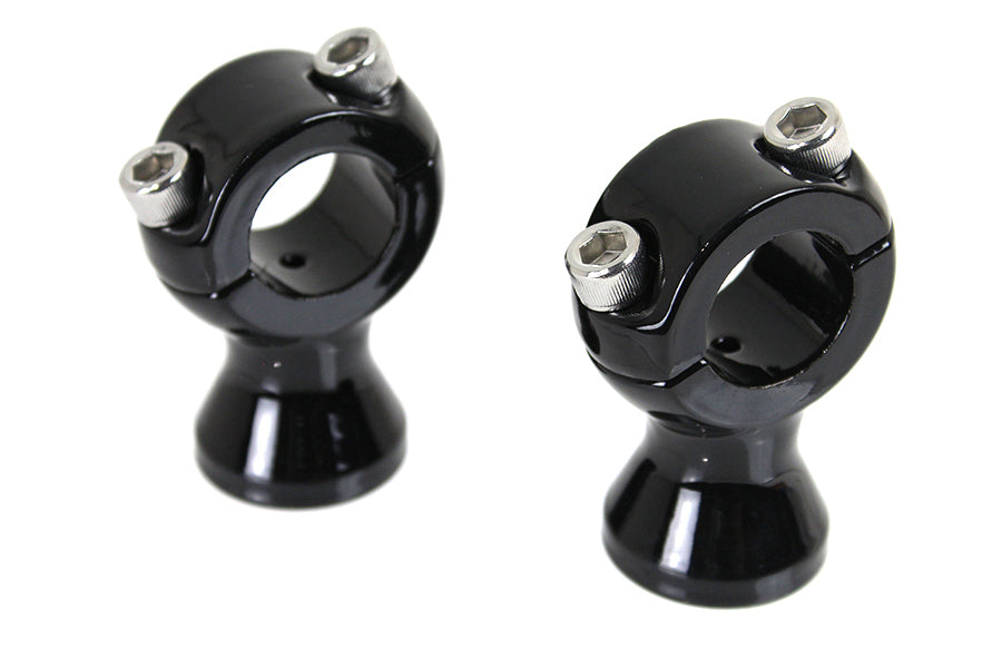 V-Twin Black 1 inch x 1-3/4 inch Riser Set with 1/2 inch-13 Mounting Bolts