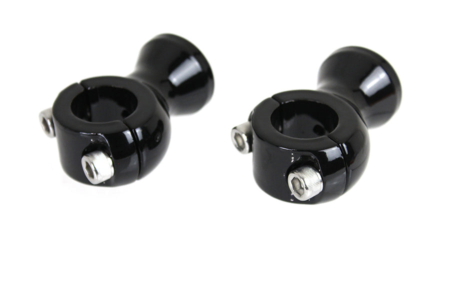 V-Twin Black 1 inch x 1-3/4 inch Riser Set with 1/2 inch-13 Mounting Bolts