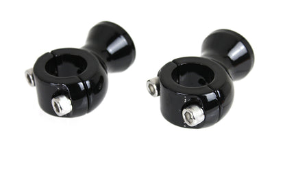 V-Twin Black 1 inch x 1-3/4 inch Riser Set with 1/2 inch-13 Mounting Bolts