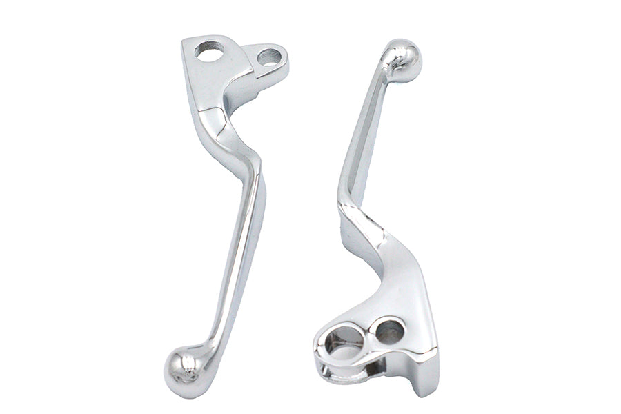 V-Twin Chrome Wide Hand Lever Set for Harley Davidson FL Models (1972-1981) Part #07-0562/3