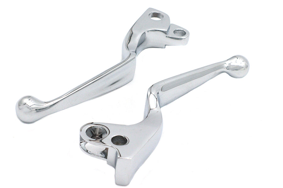 V-Twin Chrome Wide Hand Lever Set for Harley Davidson FL Models (1972-1981) Part #07-0562/3