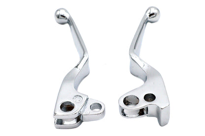 V-Twin Chrome Wide Hand Lever Set for Harley Davidson FL Models (1972-1981) Part #07-0562/3