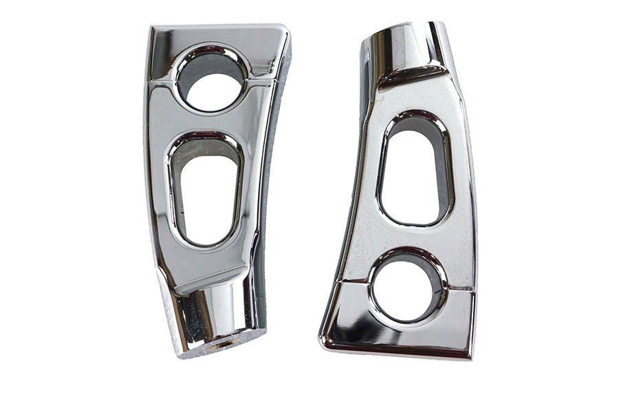 MCM 4-1/4 Inch Switchback Chrome Riser Set (Part #241517)