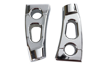 MCM 4-1/4 Inch Switchback Chrome Riser Set (Part #241517)