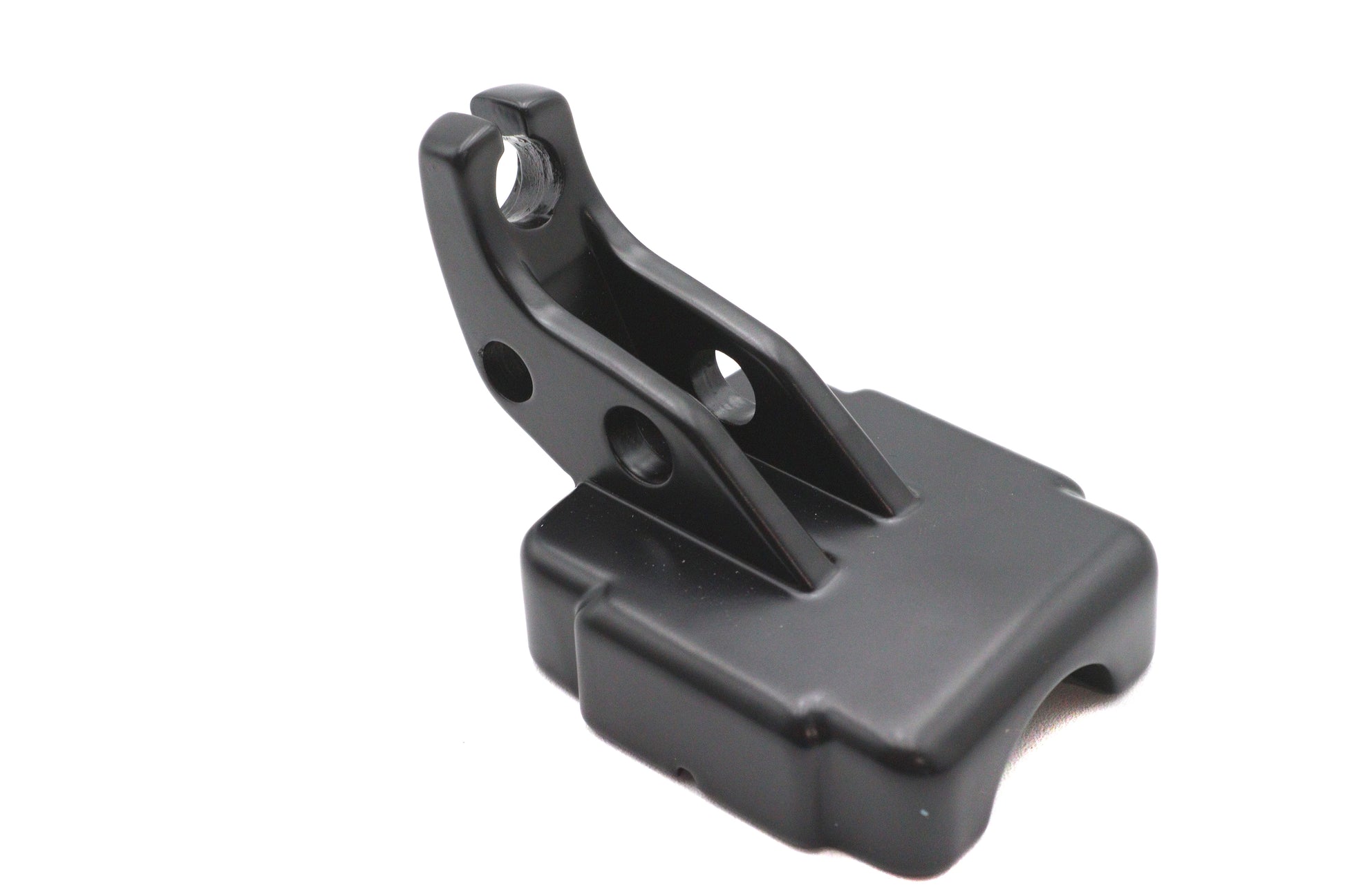 V-Twin Clutch Hand Lever Mount Black for Harley Davidson FL and FX Models (Part #70568D)