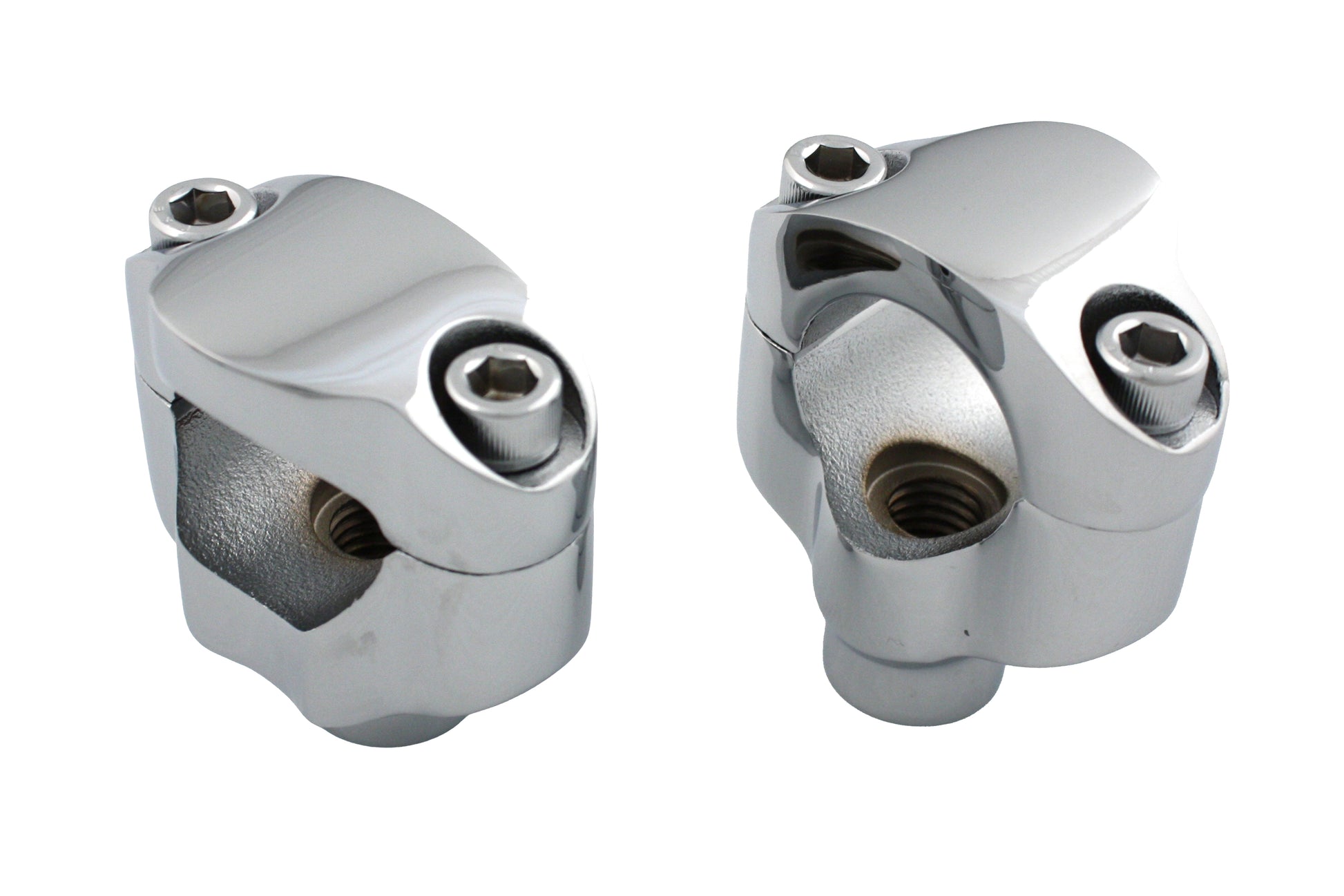 V-Twin 1-1/4 inch Riser Kit Chrome for Harley Davidson FXST (2007-2016)