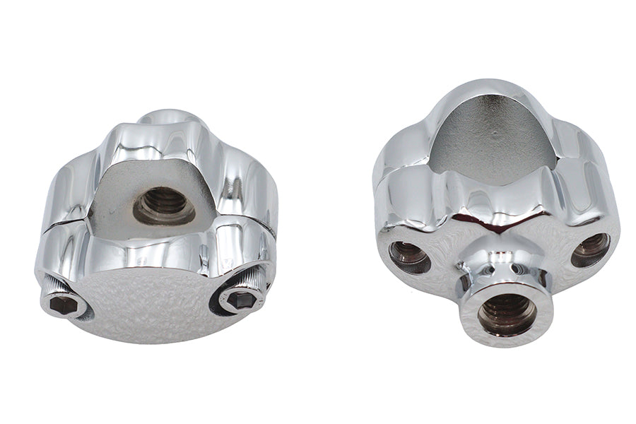 V-Twin 1-1/4 inch Riser Kit Chrome for Harley Davidson FXST (2007-2016)