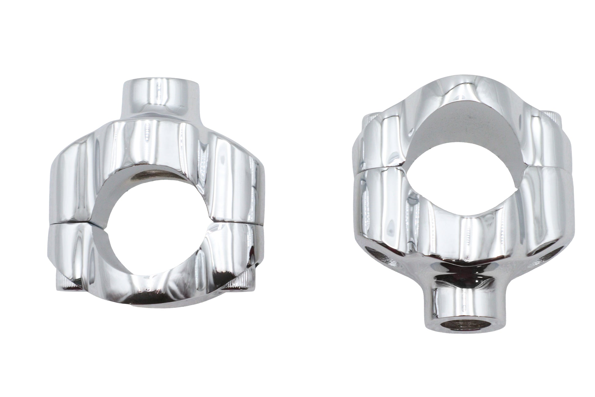 V-Twin 1-1/4 inch Riser Kit Chrome for Harley Davidson FXST (2007-2016)