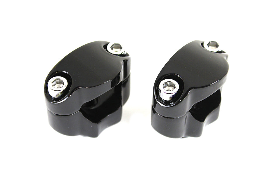V-Twin 1-1/4 Inch Riser Kit Black for Harley Davidson FXST