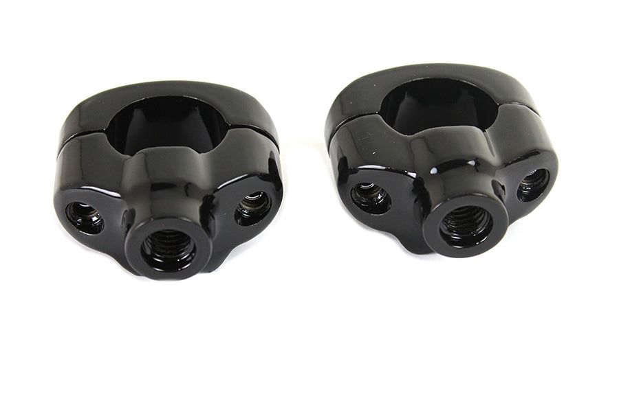 V-Twin 1-1/4 Inch Riser Kit Black for Harley Davidson FXST