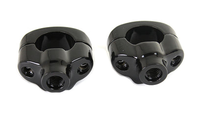 V-Twin 1-1/4 Inch Riser Kit Black for Harley Davidson FXST
