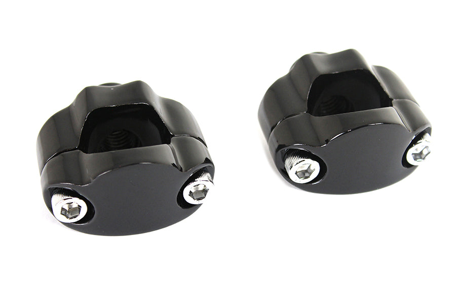 V-Twin 1-1/4 Inch Riser Kit Black for Harley Davidson FXST