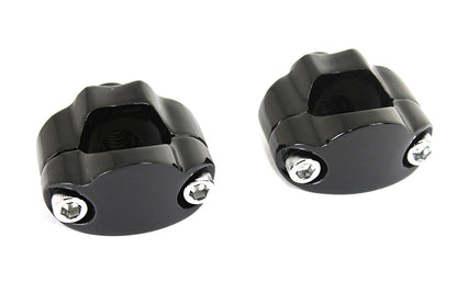 V-Twin 1-1/4 Inch Riser Kit Black for Harley Davidson FXST