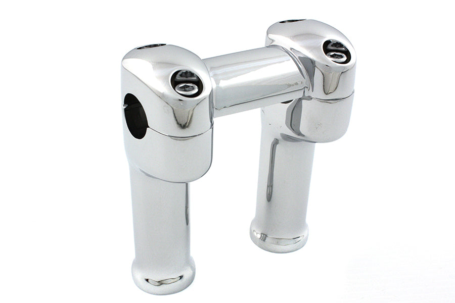 V-Twin Chrome 5 Inch Fat Riser Kit with Top Clamp for 1 Inch Handlebars, Part Number 76831-A
