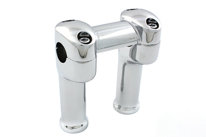 V-Twin Chrome 5 Inch Fat Riser Kit with Top Clamp for 1 Inch Handlebars, Part Number 76831-A