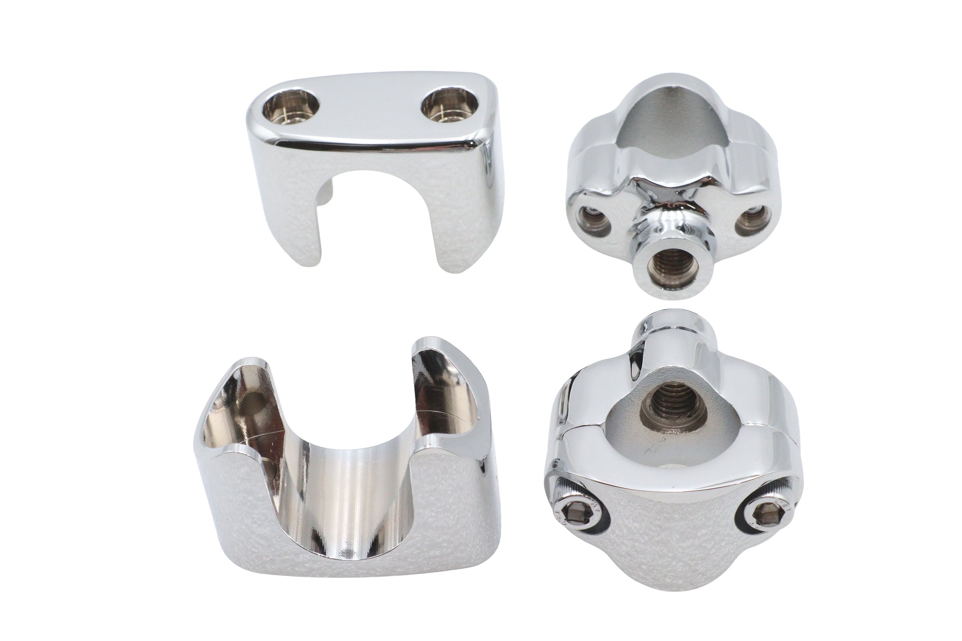V-Twin 1-1/4 inch Shorty Riser Set for Harley Davidson FXDWG Models
