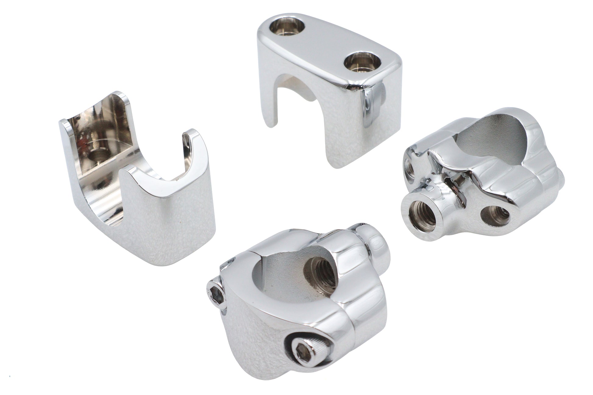 V-Twin 1-1/4 inch Shorty Riser Set for Harley Davidson FXDWG Models
