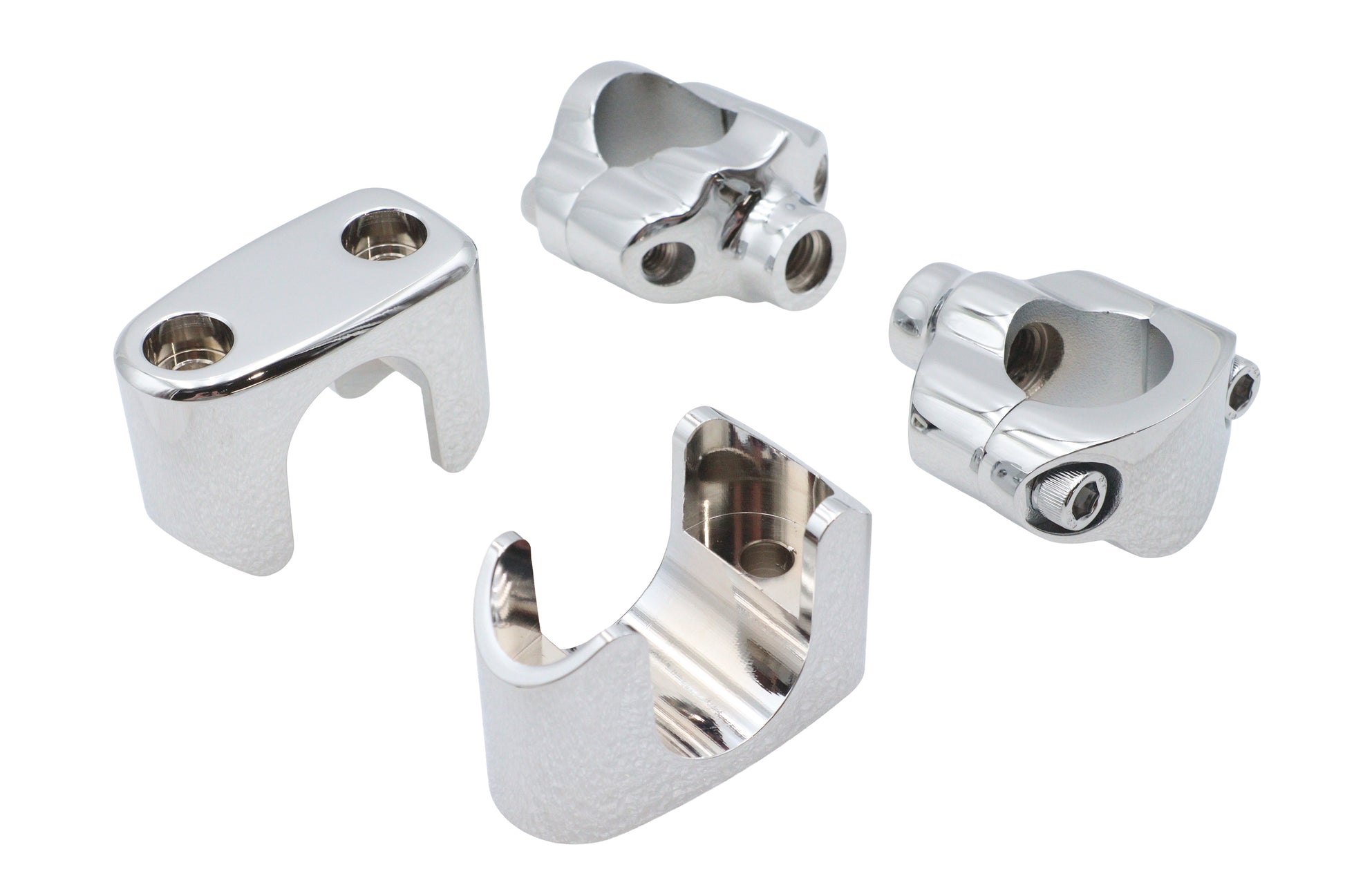 V-Twin 1-1/4 inch Shorty Riser Set for Harley Davidson FXDWG Models